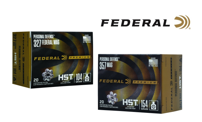 Federal Ammunition announces new line options to the HST product family with the addition of Personal Defense HST 357 Magnum and 327 Federal Magnum.