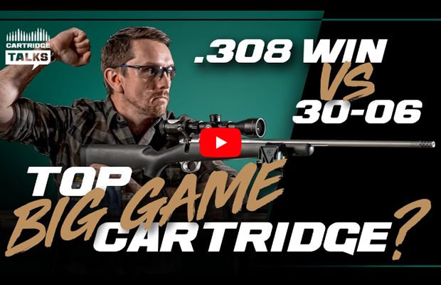 Proven versatility vs better precision at longer range. The old-reliable “thirty-aught-six” goes head to head with its younger, little brother, the .308 Winchester.