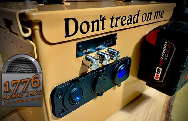 1776AmmoCans.com's ammo can Bluetooth speakers