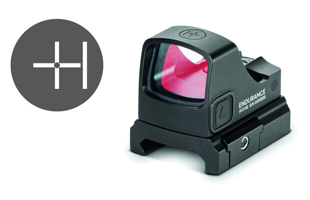 A Hawke brand multi-reticle system sight.