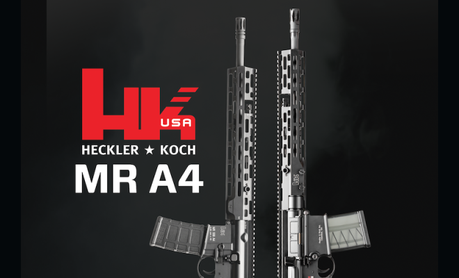 A Heckler & Koch rifle.