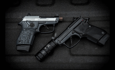 Two handguns.