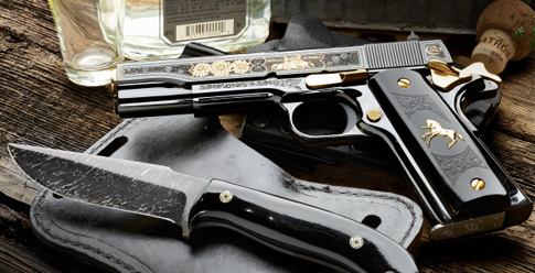 A custom firearm.