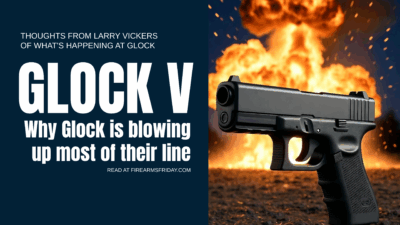 Ann explosion behind a handgun.